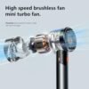 Handheld Fan,Portable Turbo Fan,Powerful Personal Fan(7000rpm High-Speed Motor,Battery Work 3-16 H),USB Rechargeable Mini Handheld Fan for... - Image 3